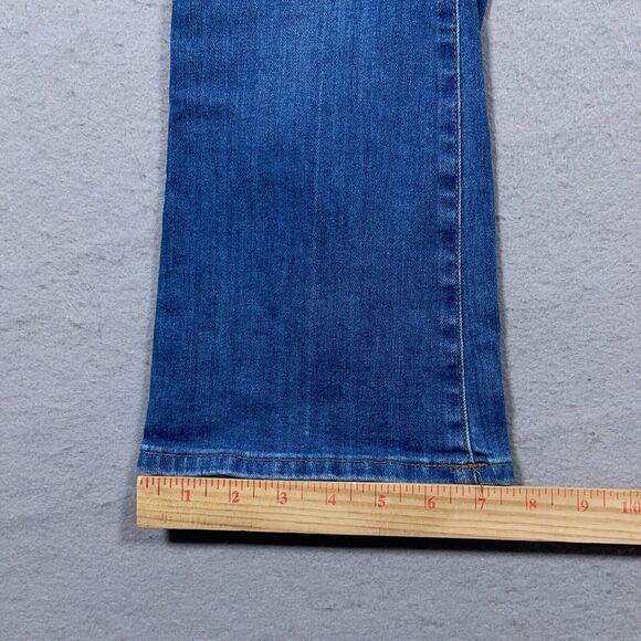 Madewell Jeans Women 24 Cali Demi Boot Cropped High Rise Demin Blue‎ Mid - Picture 4 of 11